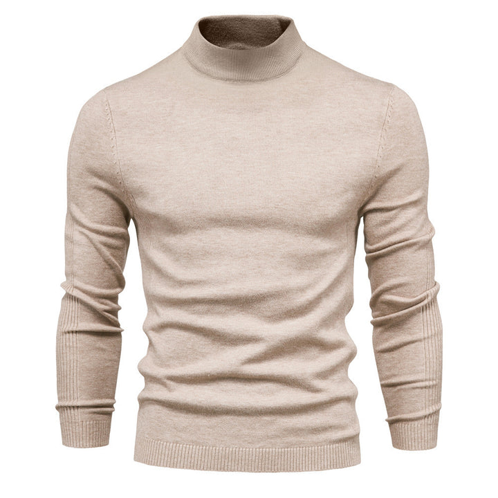 Herren modischer Rollkragenpullover aus feinem Strick Echoarchiv