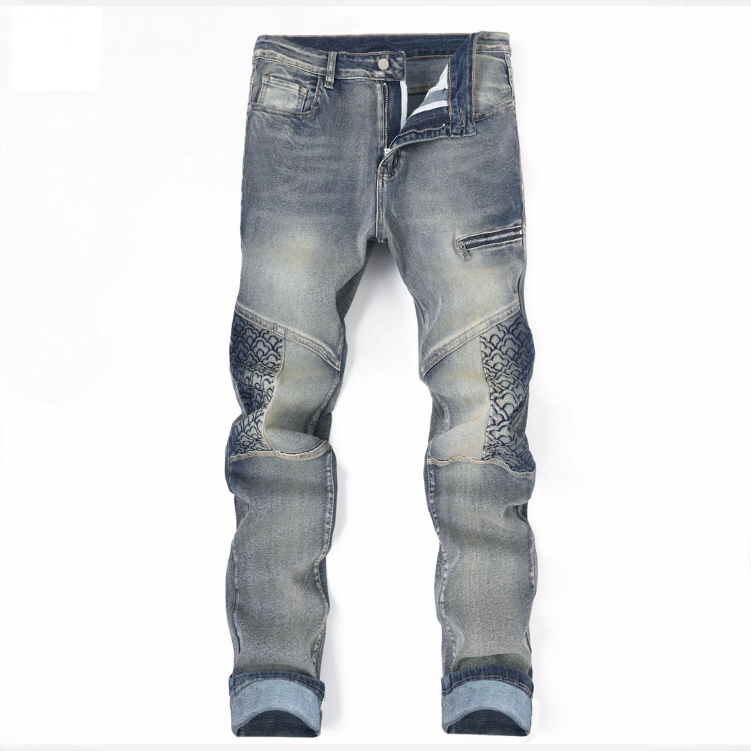 Herren Modische Jeans mit besonderen Nähten Echoarchiv
