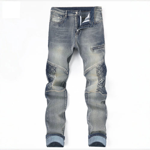 Herren Modische Jeans mit besonderen Nähten Echoarchiv