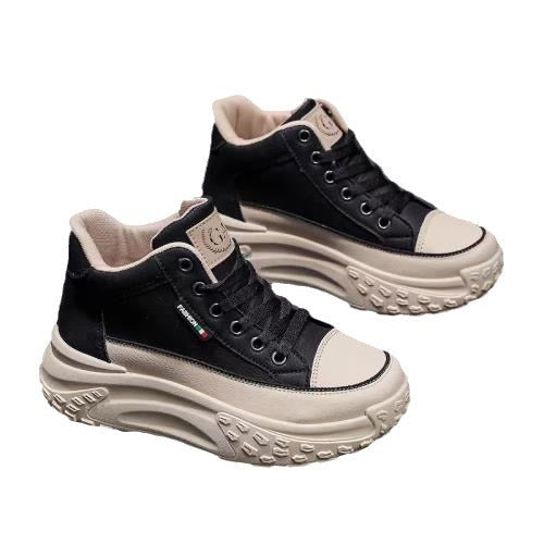 Damen Hohe Plateau Sneakers mit trendiger Silhouette und rutschfester Sohle Echo Archiv
