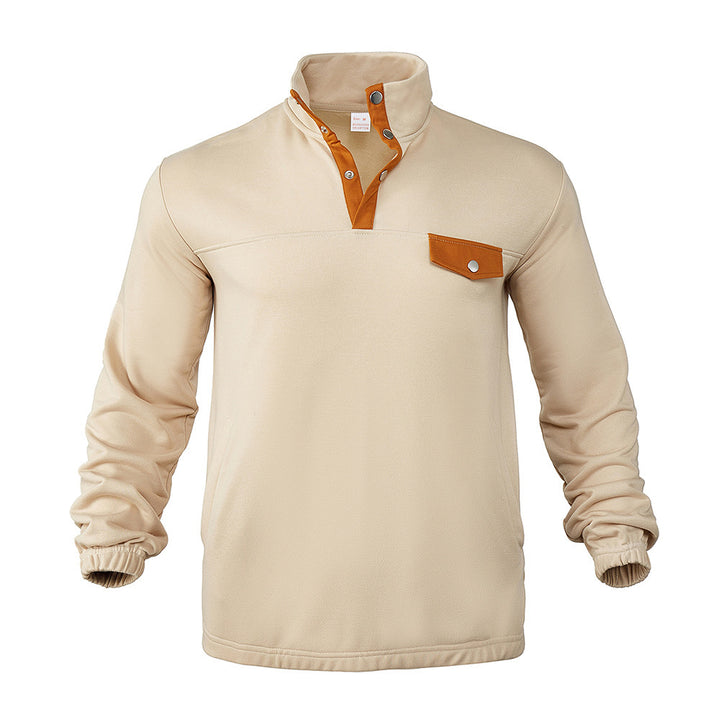 Herren Pullover mit praktischer Knopfleiste und Brusttasche Echoarchiv