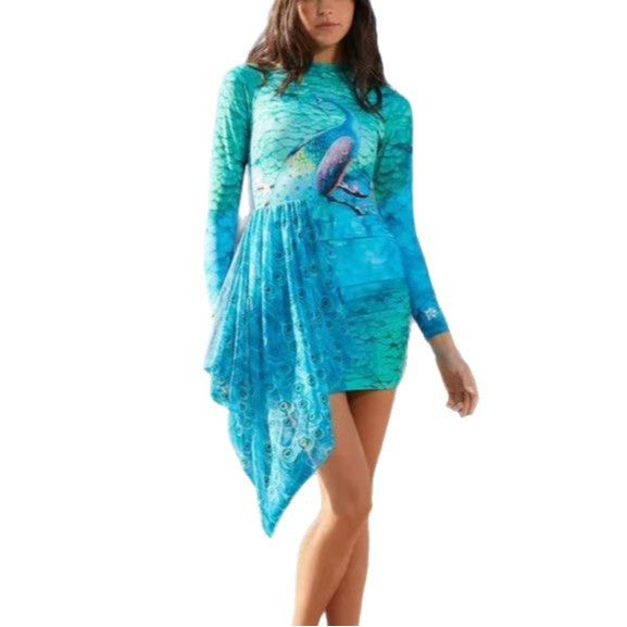 Damen Elegantes Strandkleid mit asymmetrischem Design Echo Archiv