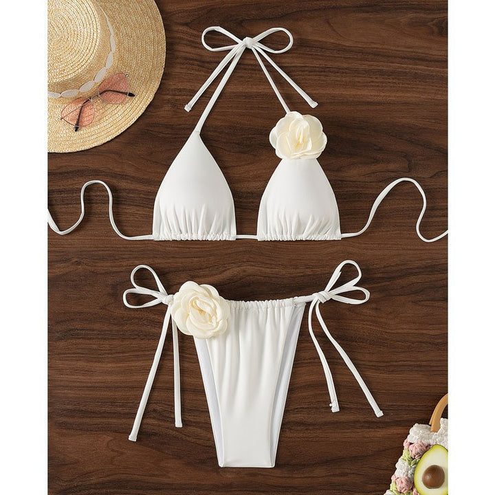 Damen Triangel-Bikini mit verspielten Blumenapplikationen Echo Archiv