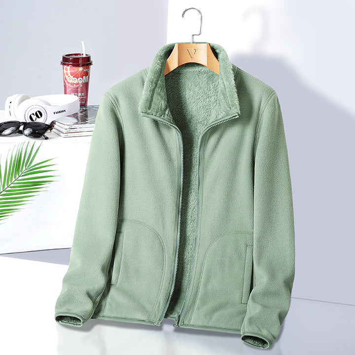 Damen Fleecejacke mit hohem Kragen Echo Archive