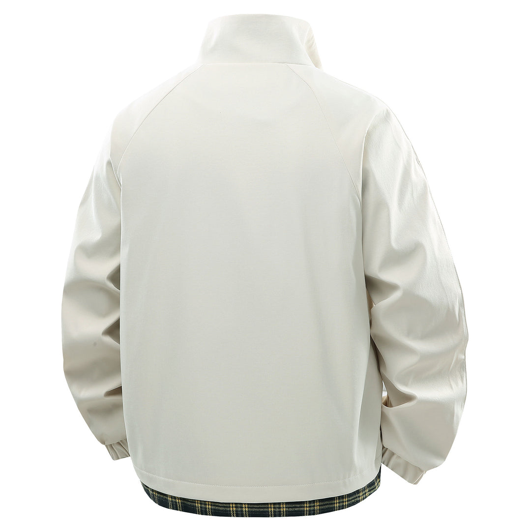 Herren Übergangsjacke mit robustem Außenmaterial und modischem Karomuster Echoarchiv