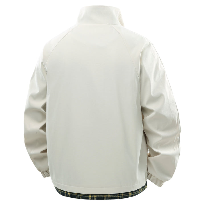 Herren Übergangsjacke mit robustem Außenmaterial und modischem Karomuster Echoarchiv