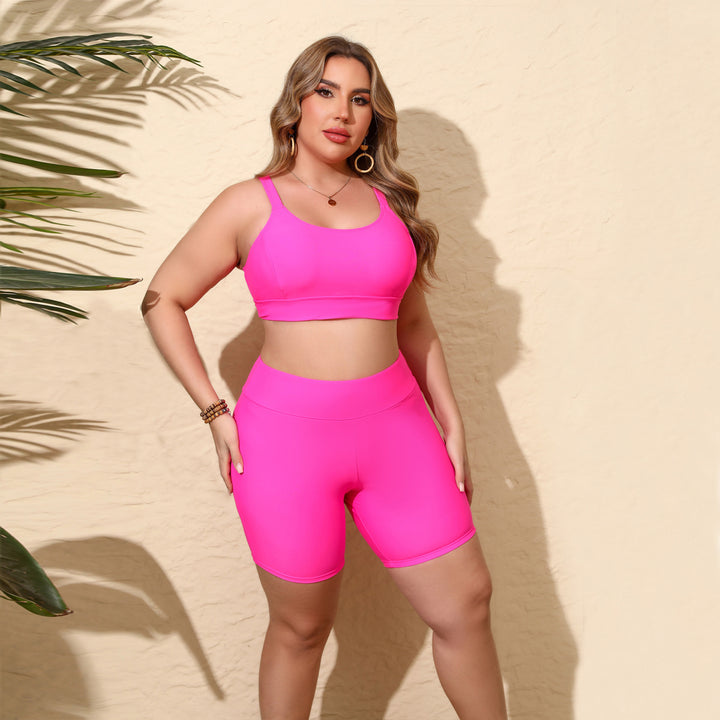 Damen Sportliches Crop-Top und Radlerhose Echo Archiv
