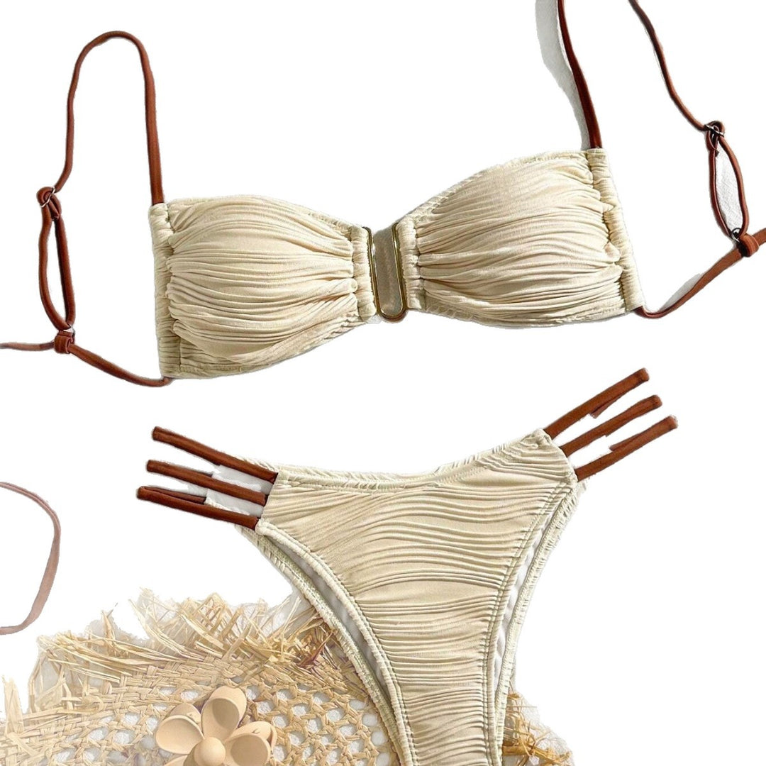 Damen Bandeau-Bikini mit modischem Rüschendesign Echo Archiv