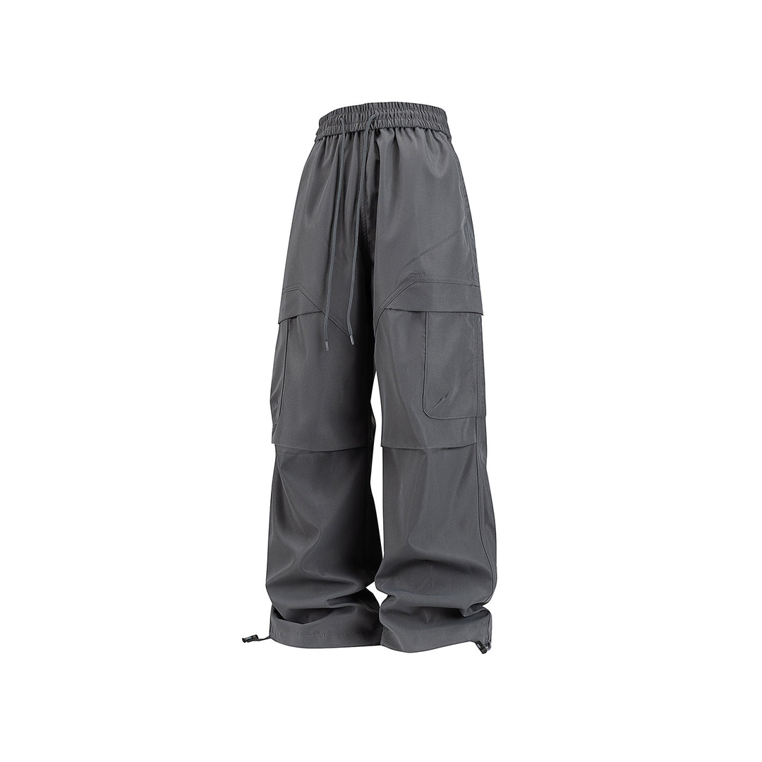 Unisex Weite Cargo-Hose im Utility-Baggy-Stil mit Elastikbund und verstellbaren Beinabschlüssen Echo Archiv