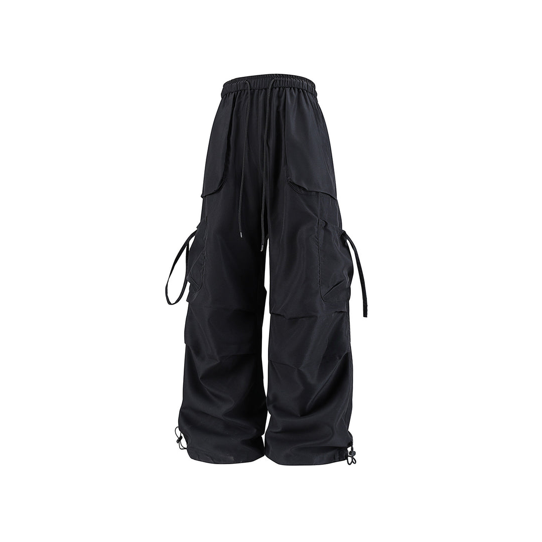 Herren Oversized Cargo‑Bundhose im Baggy‑Utility‑Cut mit Elastikbund, Klapptaschen und verstellbaren Saumabschlüssen Echo Archiv