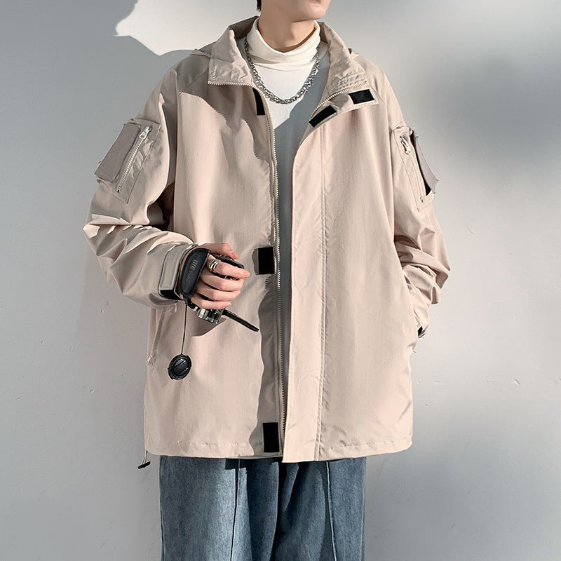 Herren zweilagige Softshell-Overlayerjacke mit Kapuze, wind- und wasserabweisender Membran und verstellbarem Saum Echo Archiv