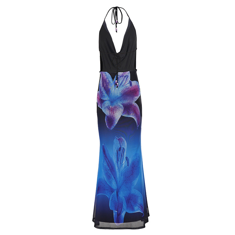 Damen Sommerliches Maxikleid mit aufregenden Blumenmotiven Echo Archiv