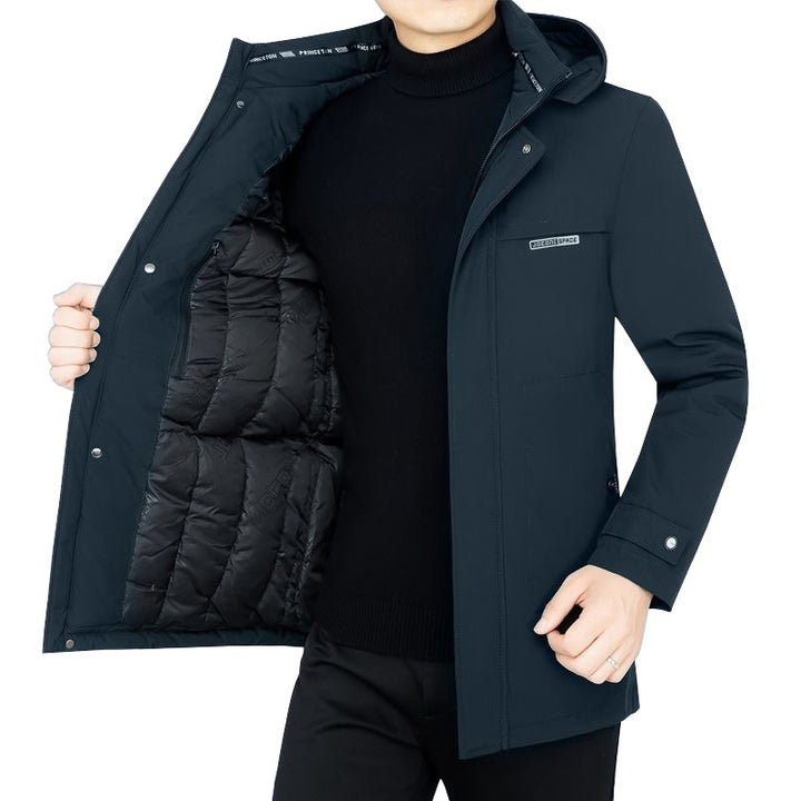 Herren Wasserabweisender Funktions-Mantel mit abnehmbarer Stepp-Innenjacke – Montevé