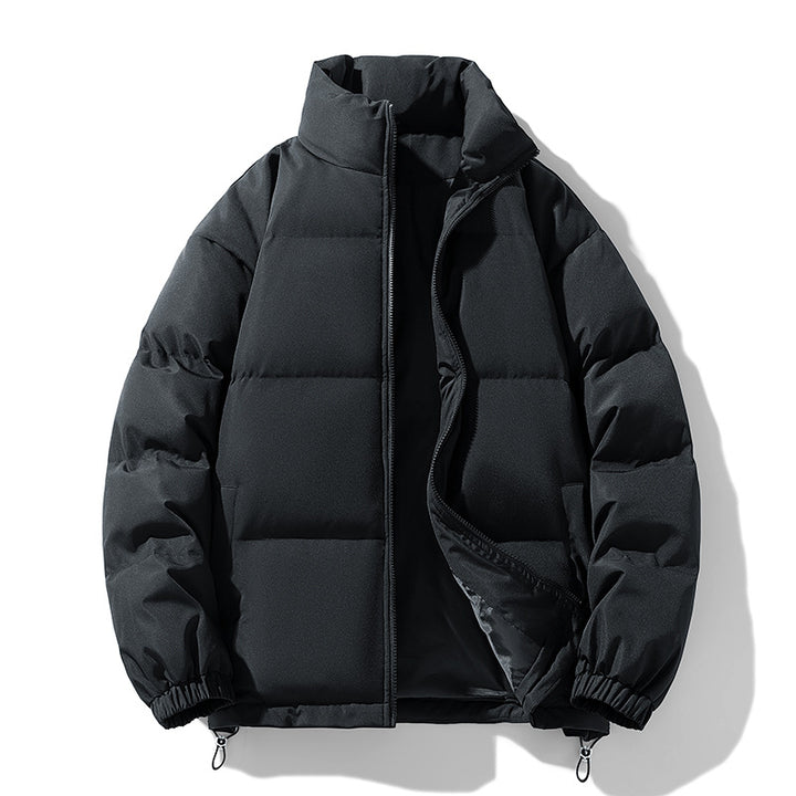 Herren Gepolsterte Pufferjacke mit hohem Stehkragen, winddichter Außenlage und verstellbarem Kordelzugsaum Echo Archiv