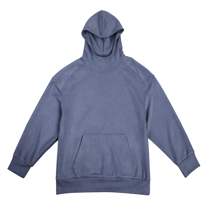 Herren lässiger Hoodie mit hohem Kragen und praktischer Kängurutasche Echoarchiv
