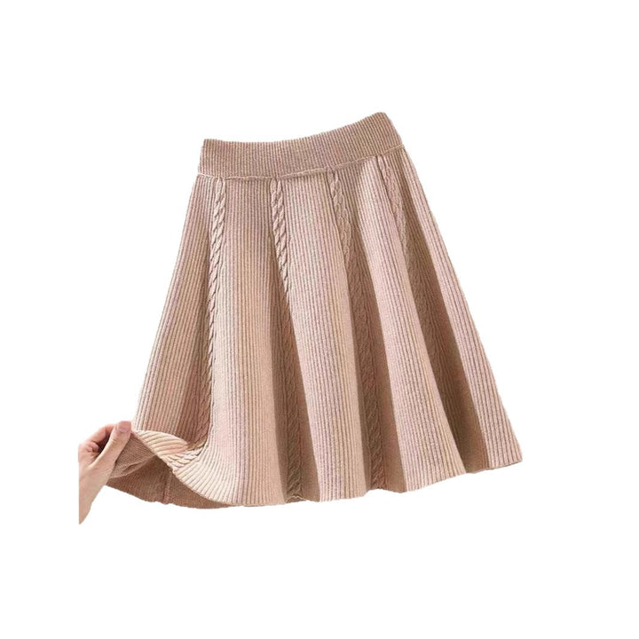 Damen Wadenlanger Strickrock mit Zopfmuster Echo Archiv