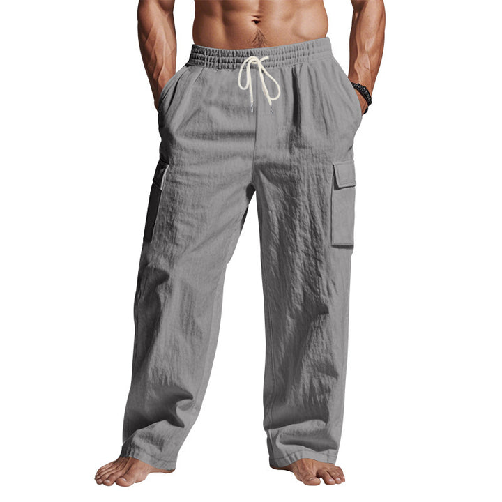 Herren lässige Cargo-Hose mit praktischem Design und elastischem Bund Echoarchiv