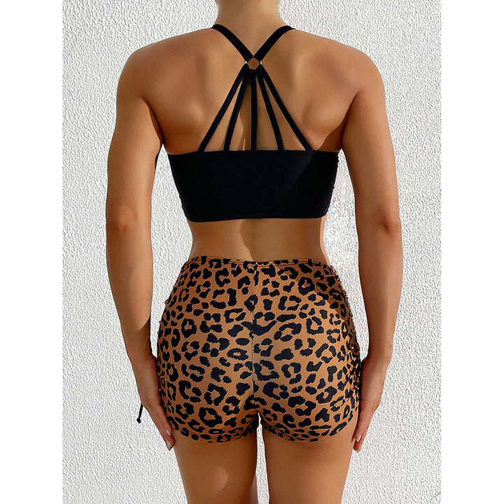 Damen Sportlicher Bikini-Top mit abnehmbaren Trägern und hohem Schnitt Echo Archiv
