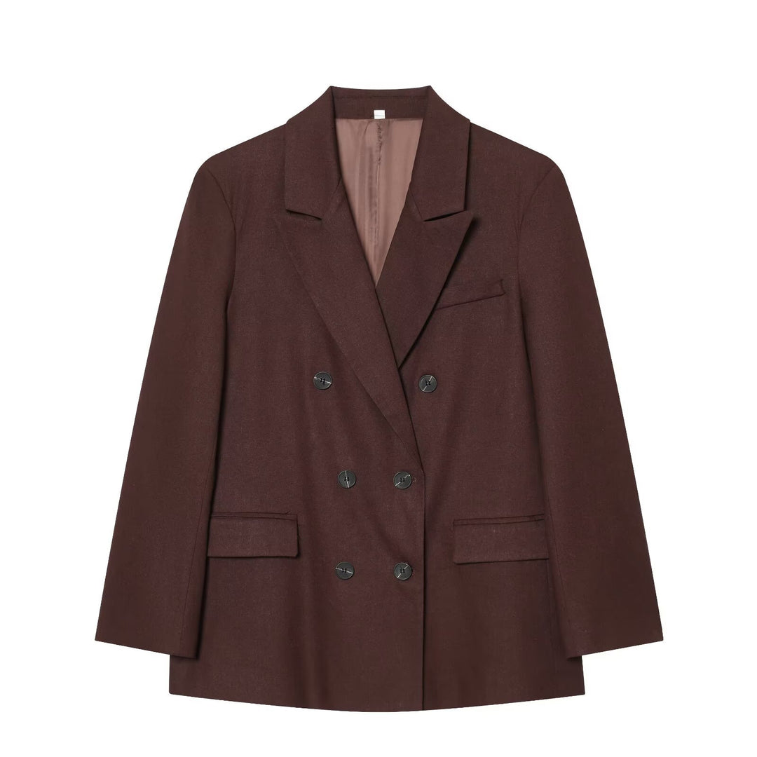 Damen Doppelreiher-Blazer und High-Waist-Hose im Tailored-Set Echo Archiv