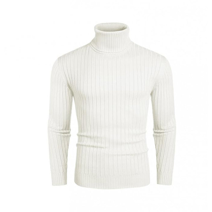 Herren nan gerippter Feinstrick-Rollkragenpullover Slim Fit Echo Archiv