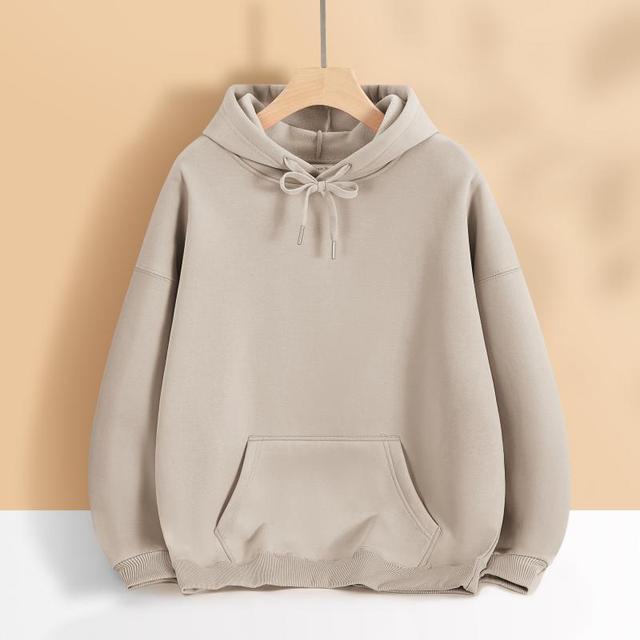 Damen oversized Kapuzenpulloverkleid mit Kängurutasche, verlängerter Silhouette und weichem French-Terry – Auréline