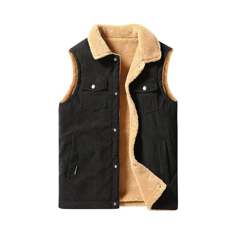 Herren Kuschelige Fleece-Weste Echo Archiv