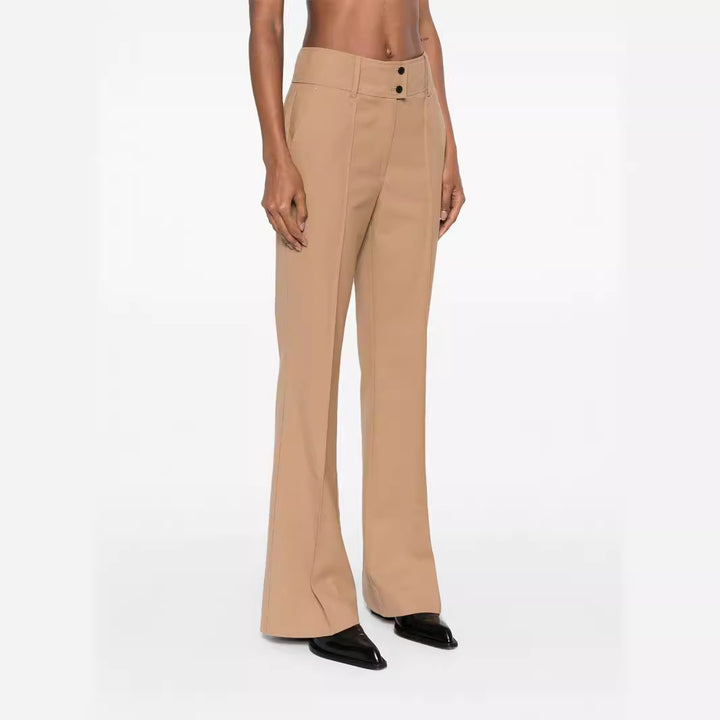 Damen Hochtaillierte ausgestellte Wollmix‑Tailoring‑Hose mit Bügelfalte Echoarchiv