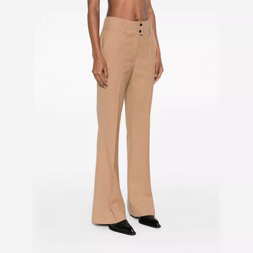 Damen Hochtaillierte ausgestellte Wollmix‑Tailoring‑Hose mit Bügelfalte Echoarchiv