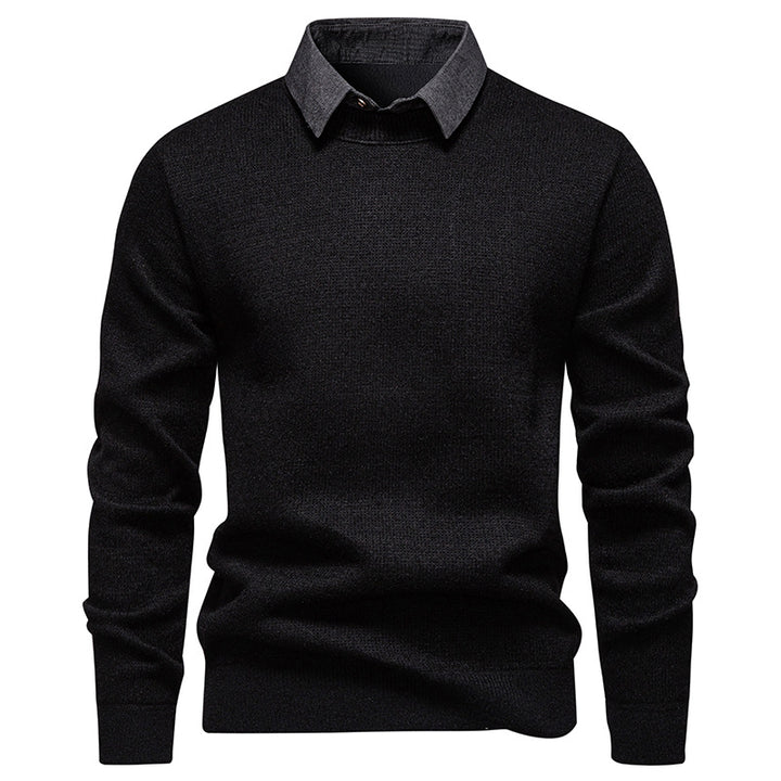 Herren modischer Pullover mit modernem Kragen und hochwertigem Material Echoarchiv