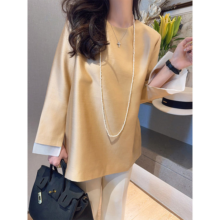 Damen Elegante Bluse aus hochwertigem Stoff mit exklusivem Schnitt Echoarchiv