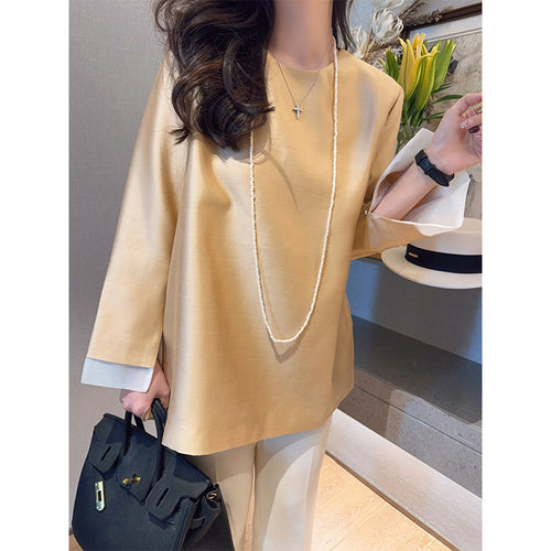 Damen Elegante Bluse aus hochwertigem Stoff mit exklusivem Schnitt Echoarchiv