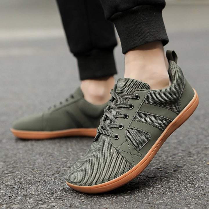 Unisex atmungsaktive Strick-Freizeit-Sneaker mit gepolstertem Fersenkragen und flexibler EVA-Laufsohle – Norré