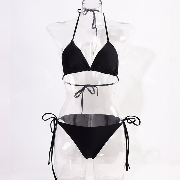 Damen Triangel-Bikini mit verstellbaren BindEchoarchivändern und raffinierten Details Echoarchiv