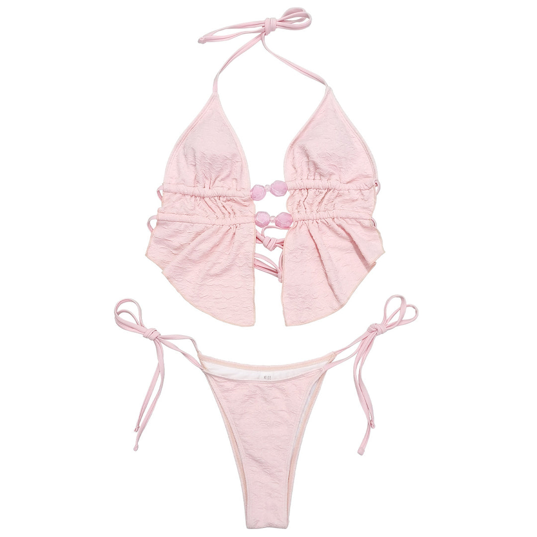 Damen Triangel-Bikini mit luftiger Rüsche Echo Archiv