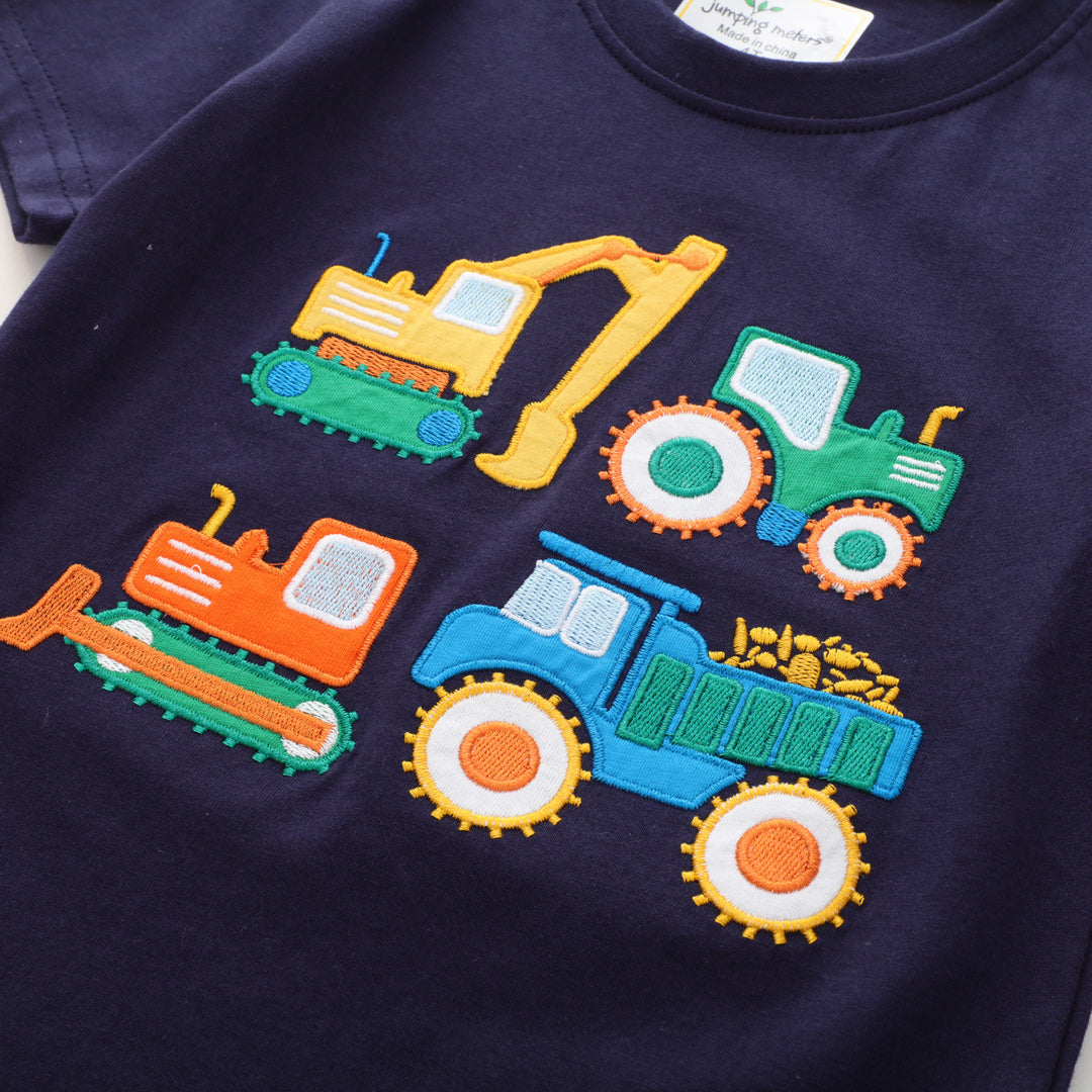 Jungen T-Shirt mit buntem Baustellenfahrzeug-Design Echo Archiv
