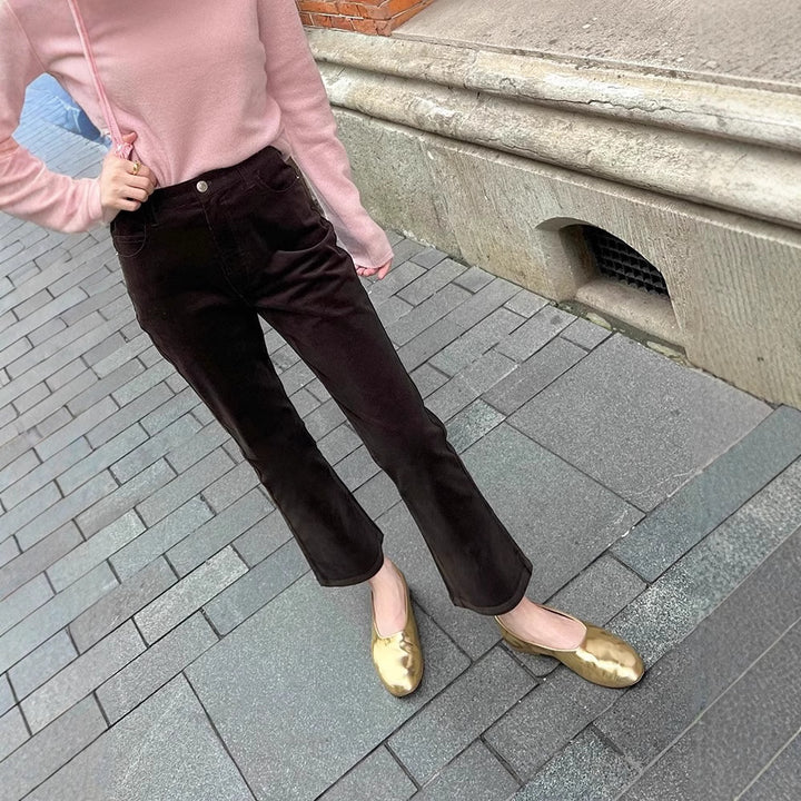 Damen Elegante und bequeme Cordhose Echoarchiv