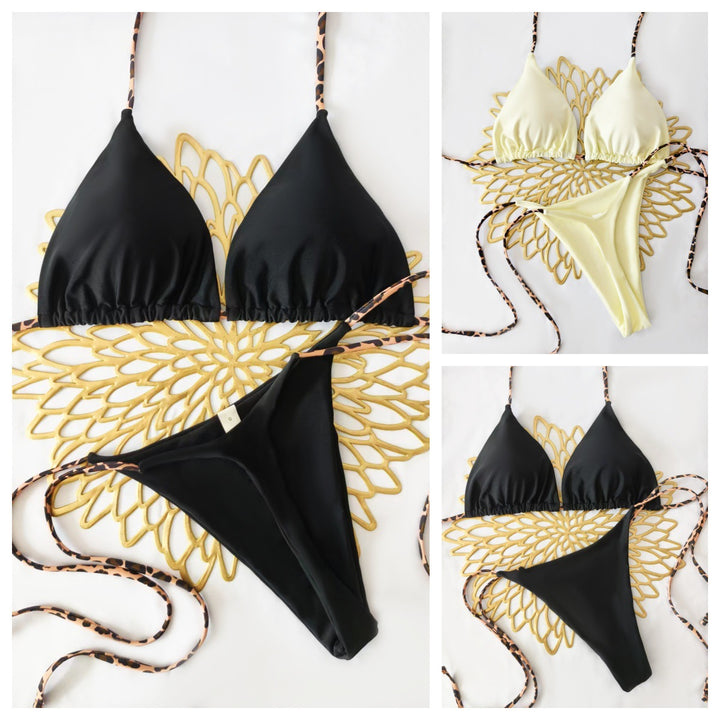 Damen Bikini-Set mit trendigem Animal-Print und modischem Schleifen-Detail Echo Archiv
