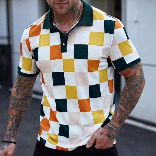 Herren Polohemd mit modischem Kragen und eleganten Akzenten Echoarchiv
