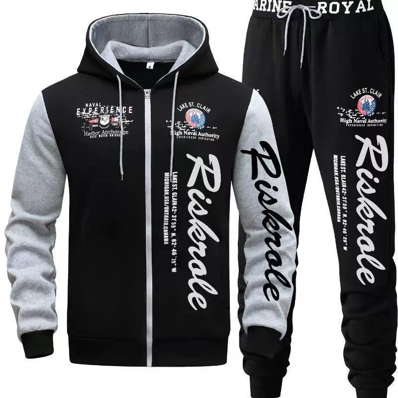 Herren Sportlicher Hoodie- und Jogginghosen-Set Echo Archiv