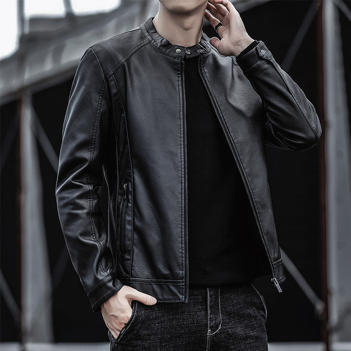 Herren Moderne Kunstlederjacke Echo Archiv