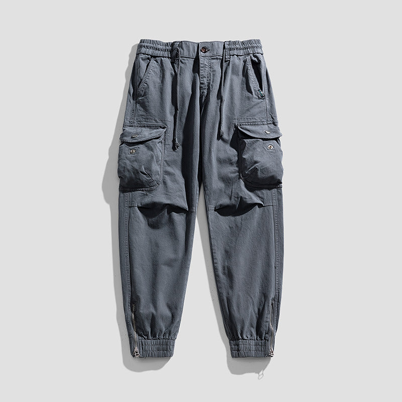 Herren Militärisch inspirierte Cargo-Joggerhose mit Tunnelzugbund und Klapp-Utility‑Taschen Echo Archiv
