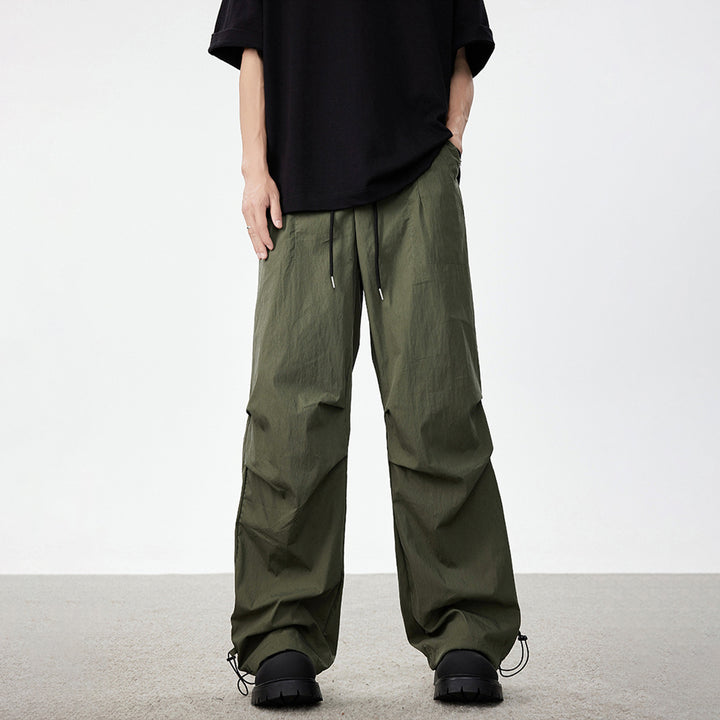 Herren Weite Utility-Cargohose mit Tunnelzugbund Knie‑Paneelen und verstellbarem Saum Echo Archiv
