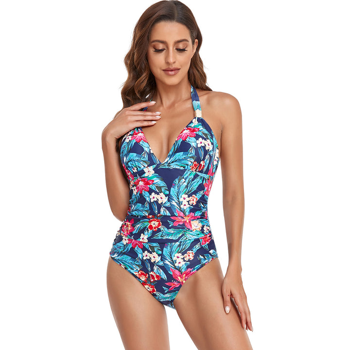 Damen Eleganter Hochgeschnittener Badeanzug Echo Archiv