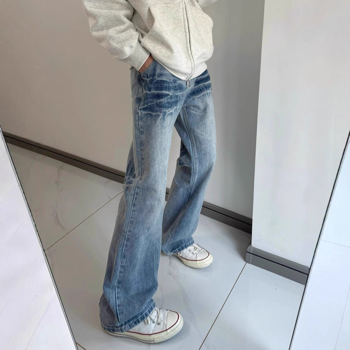 Damen Modische Flared Jeans Echoarchiv