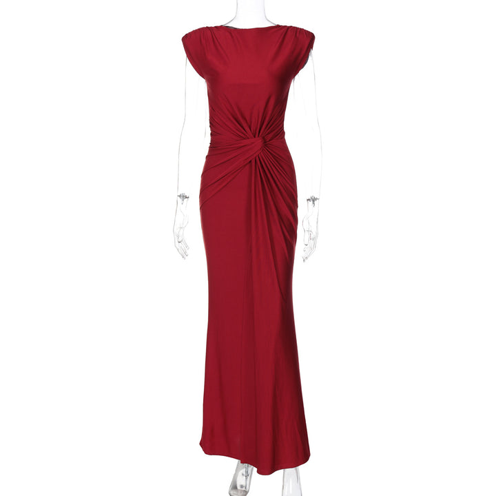 Damen Elegantes Wickelmaxikleid mit raffiniertem Drapierungselement Echo Archiv