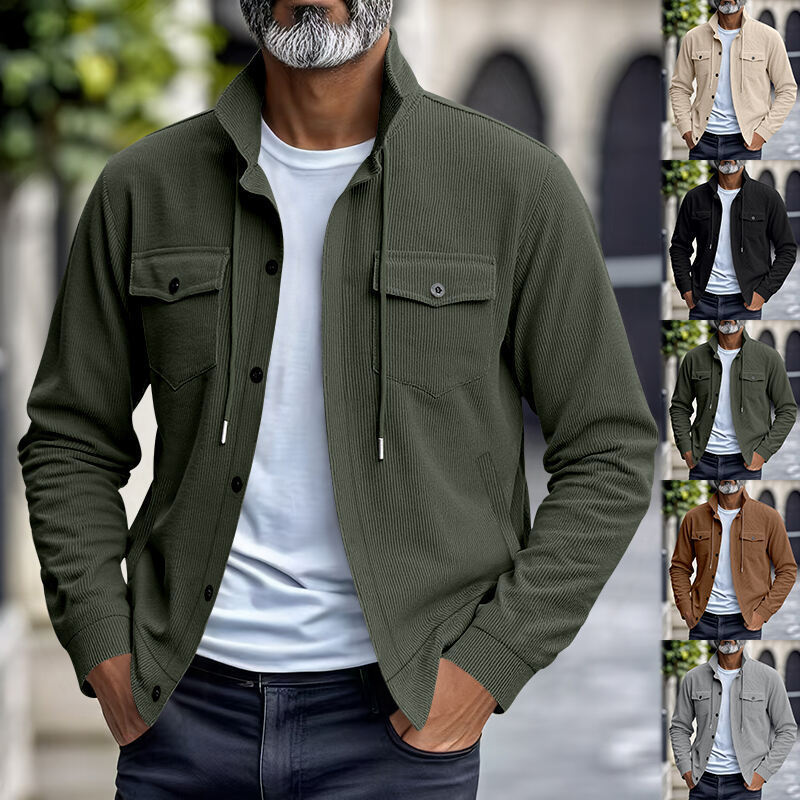 Herren cordierte Freizeitjacke mit praktischen Taschen Echoarchiv