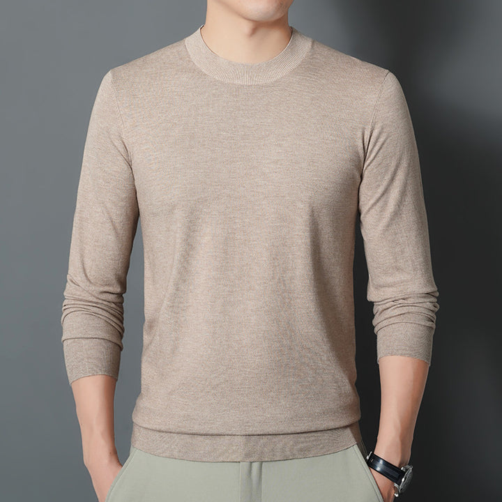 Herren Feiner Rundhalspullover aus Feinstrick mit schmaler Silhouette Echo Archiv