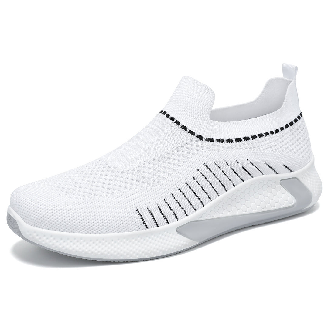 Unisex nan nahtloser Strick-Slip-On Laufschuh mit sockenähnlichem Schaft und hexagonaler Dämpfungssohle Echo Archiv