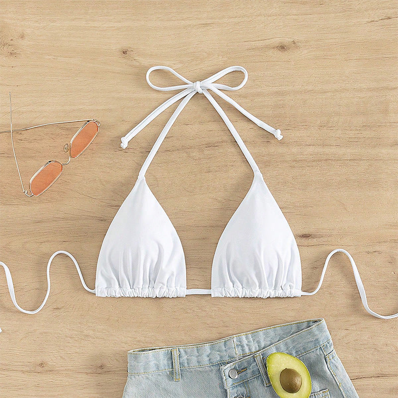 Damen Triangel-Bikinioberteil mit verstellbaren Trägern und elastischem Bund Echo Archiv