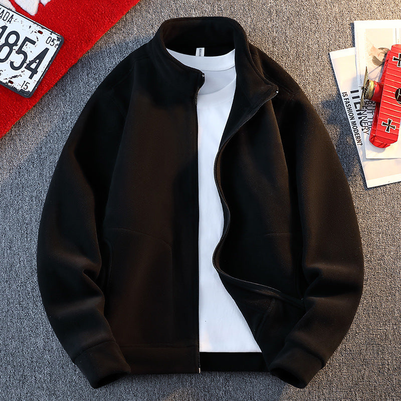 Herren Fleecejacke mit praktischen Taschen und durchgehendem Reißverschluss Echoarchiv